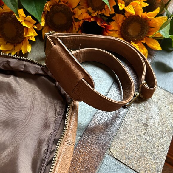 Soft-Sided Leather Carry-On Travel Duffle Bag - Picture 14 of 14